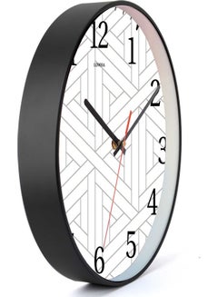LOWHA Decorative Wall Clock Black 30x30cm  - Image 2