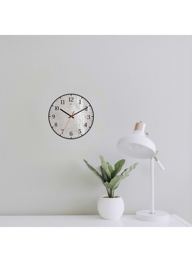 LOWHA Decorative Wall Clock Black 30x30cm - Image 3