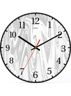 LOWHA Decorative Wall Clock Black 30x30cm  - Image 1
