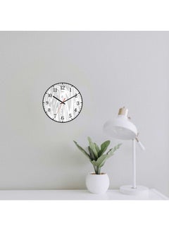 LOWHA Decorative Wall Clock Black 30x30cm  - Image 2