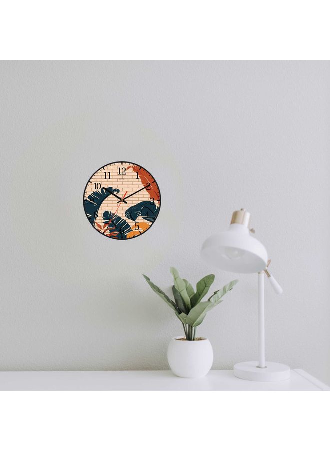 LOWHA Decorative Wall Clock Black 30x30cm  - Image 2