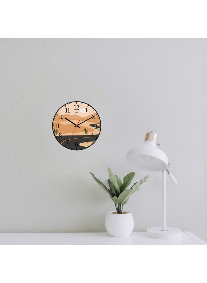 LOWHA - Decorative Wall Clock Black 30x30cm - Image 1