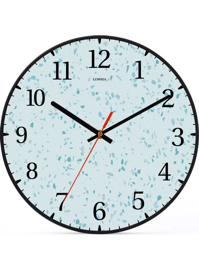 LOWHA - Decorative Wall Clock Black 30x30cm - Image 1