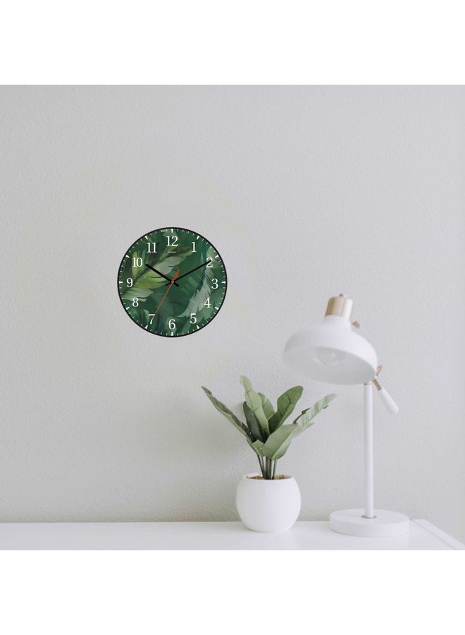 LOWHA Decorative Wall Clock Black 30x30cm  - Image 2