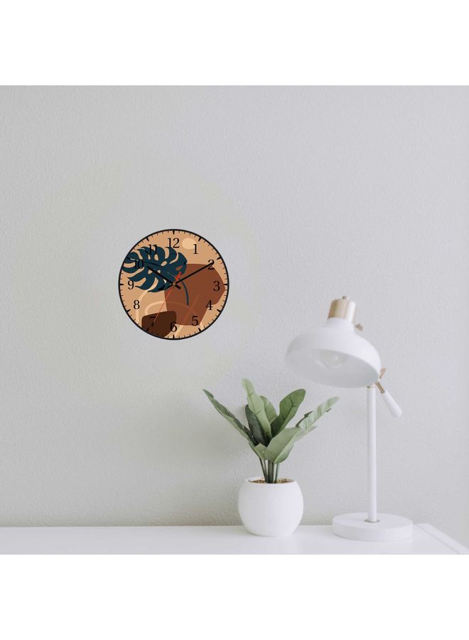 LOWHA - Decorative Wall Clock Black 30x30cm - Image 1