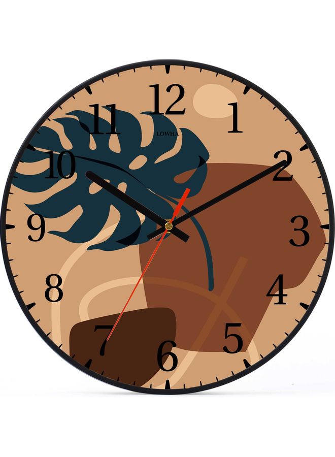 LOWHA - Decorative Wall Clock Black 30x30cm - Image 1