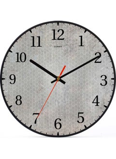 لوحة ساعة حائط للزينة أسود 30x30سم  - Image 1