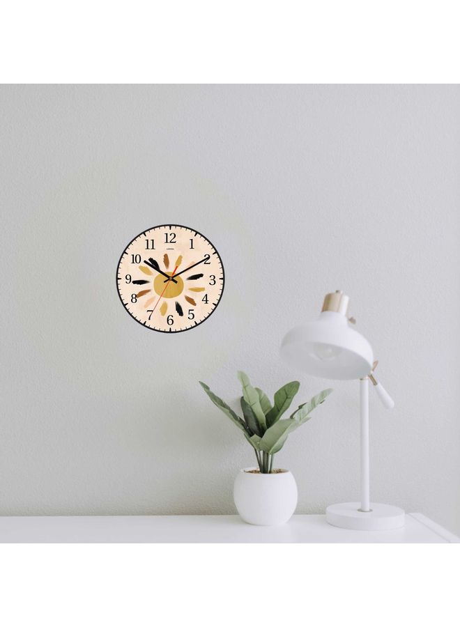 LOWHA - Decorative Wall Clock Black 30x30cm - Image 1
