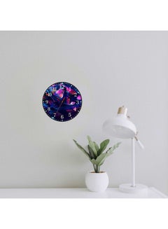 لوحة ساعة حائط للديكور بطبعة طلاء وتعمل ببطارية أسود 30x30سم  - Image 2