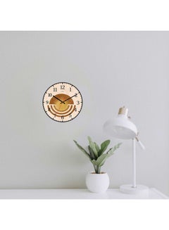 LOWHA Abstract Sun Shine Decorative Battery Operated Wall Clock Black 30x30cm  - Image 2