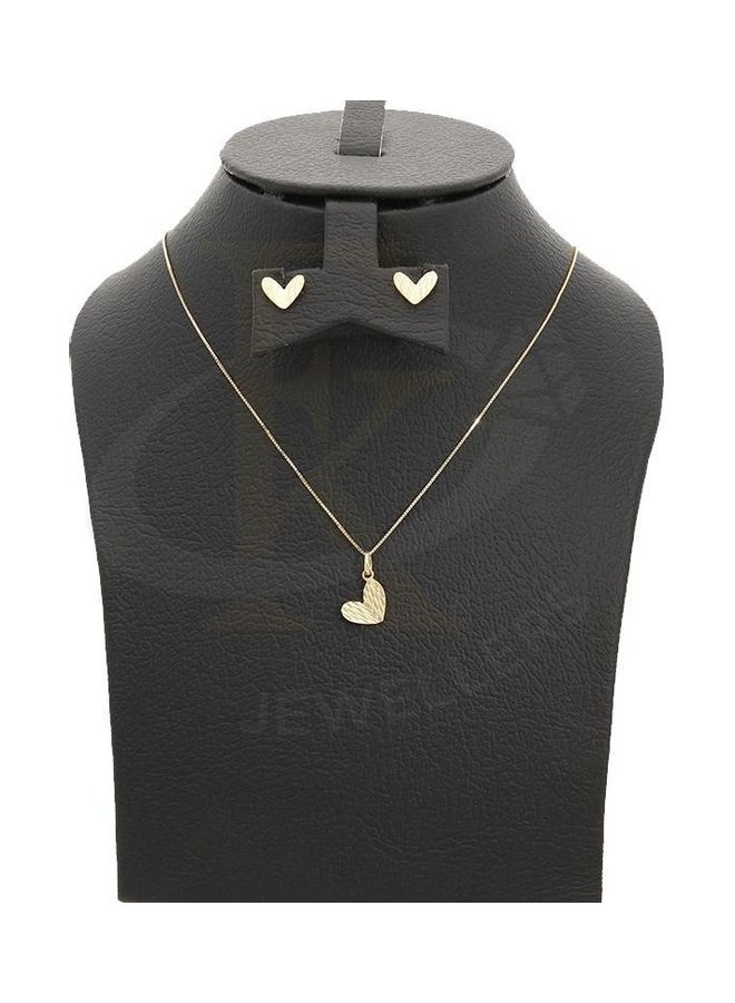 FK Jewellers - Gold Heart Pendant Set - Image 1