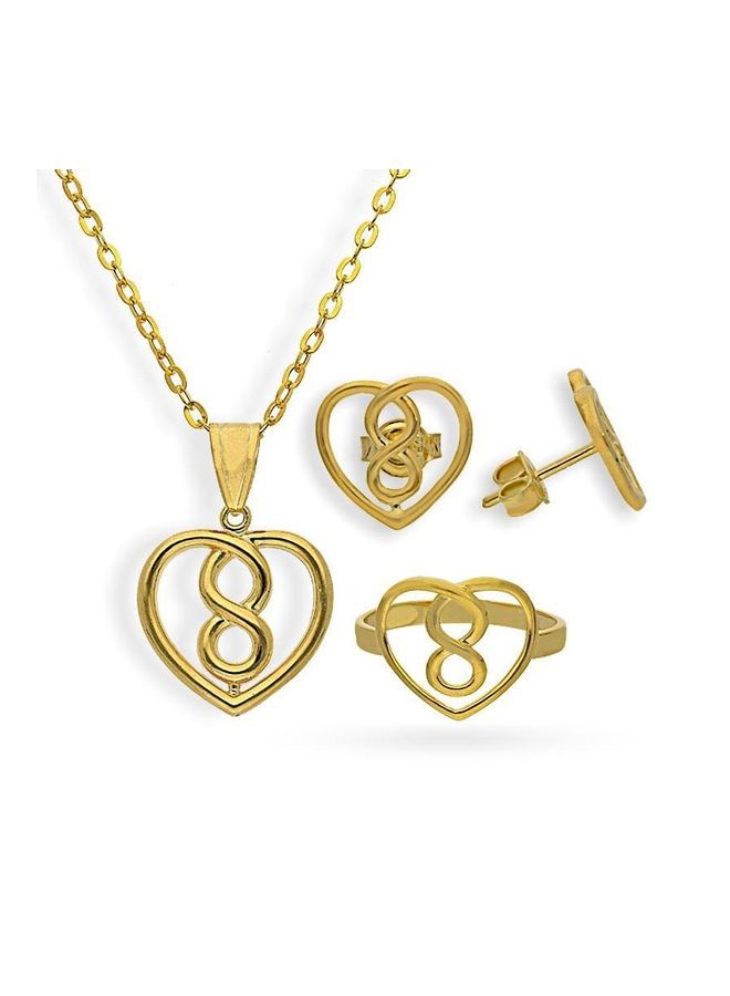 FK Jewellers 4-Piece Infinity Heart Pendant Set  - Image 1