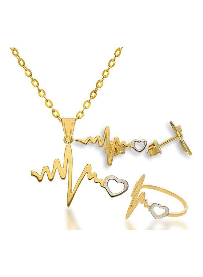 FK Jewellers 4-Piece Heart Beat Pendant Set  - Image 1