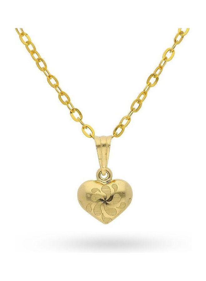 FK Jewellers Gold Heart Pendant Set - Image 2