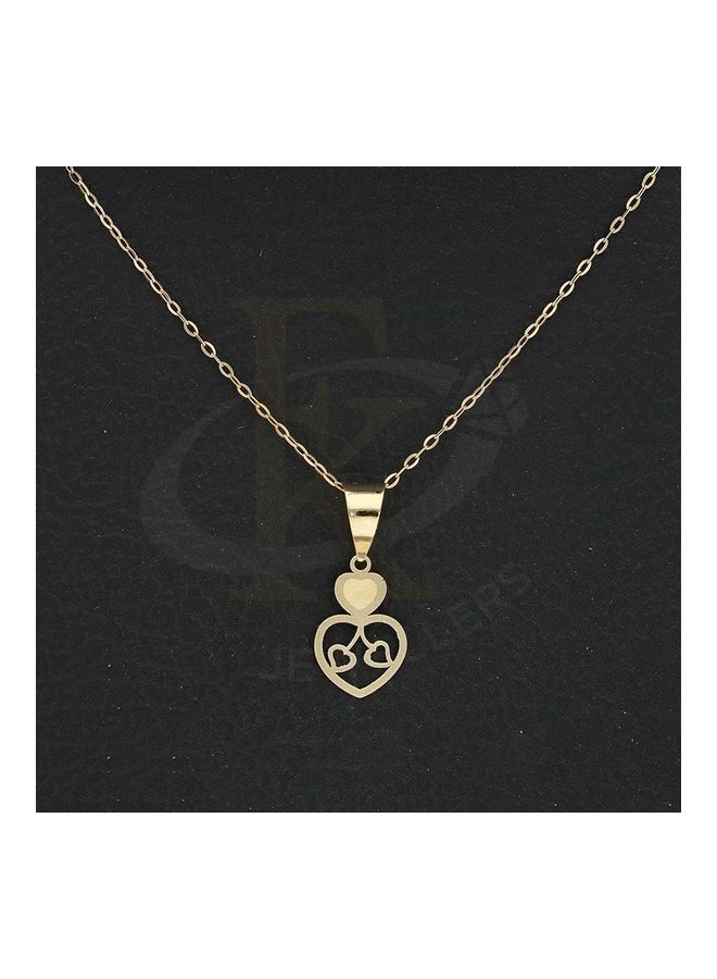 Chain Necklace With Twin Hearts Pendant - v1606669696/N42665263A_3