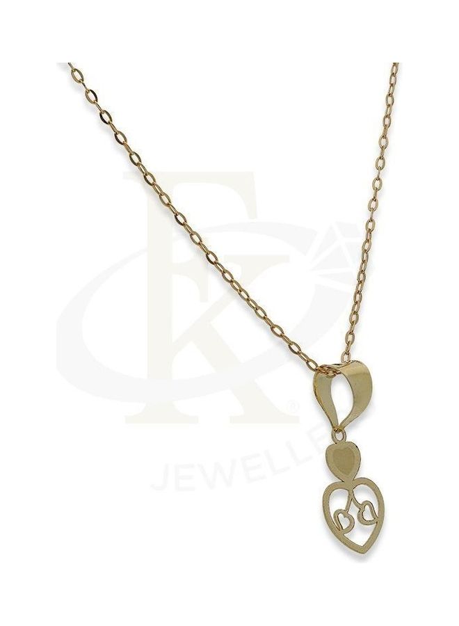 Chain Necklace With Twin Hearts Pendant - v1606669697/N42665263A_2