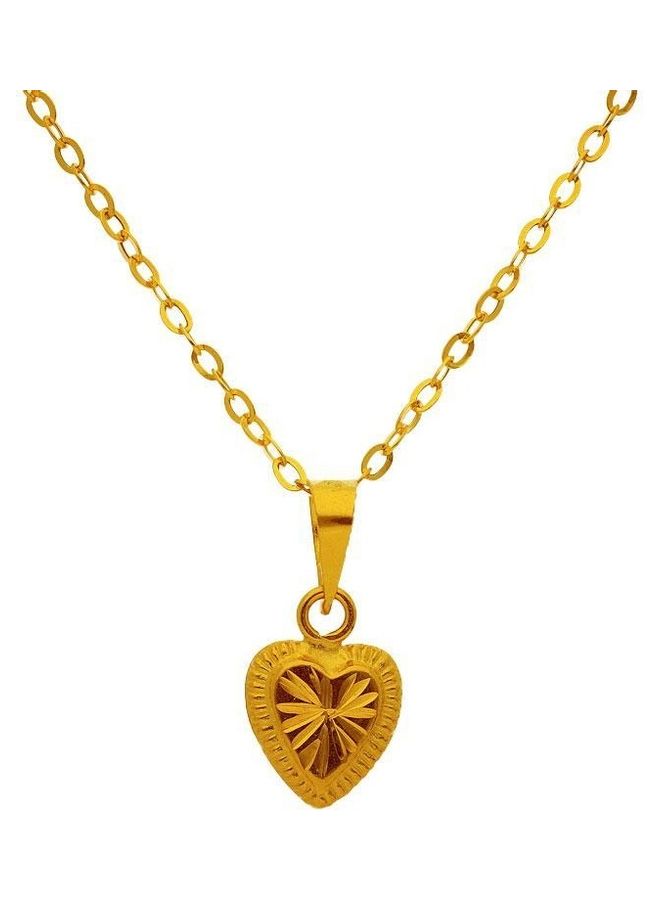 FK Jewellers - Chain Necklace With Heart Pendant - Image 1
