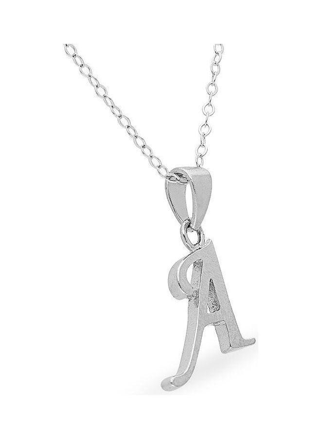 Italian Chain Necklace With Alphabet Pendant - v1606669707/N42665333A_2