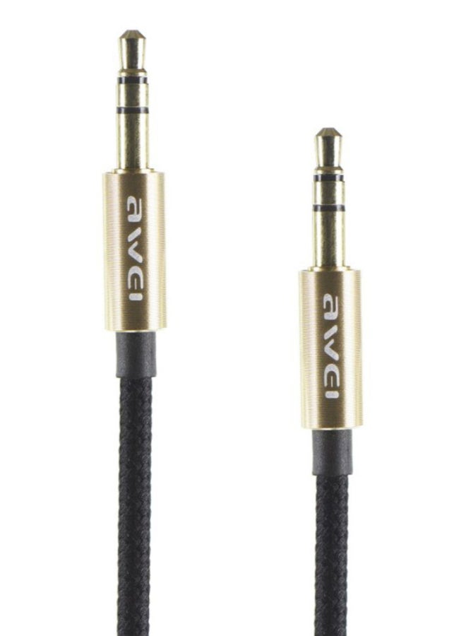 أوي كابل صوت إيه يو إكس أسود/ذهبي - Image 2