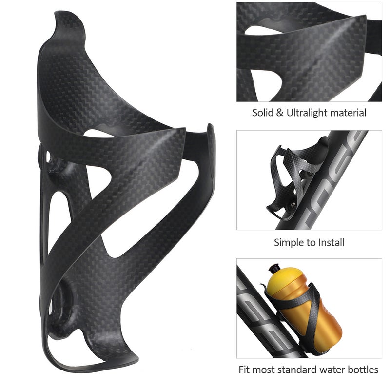 EHOME Super Light 3K UD Carbon Fiber Bicycle Water Bottle Holder 18cm  - Image 3