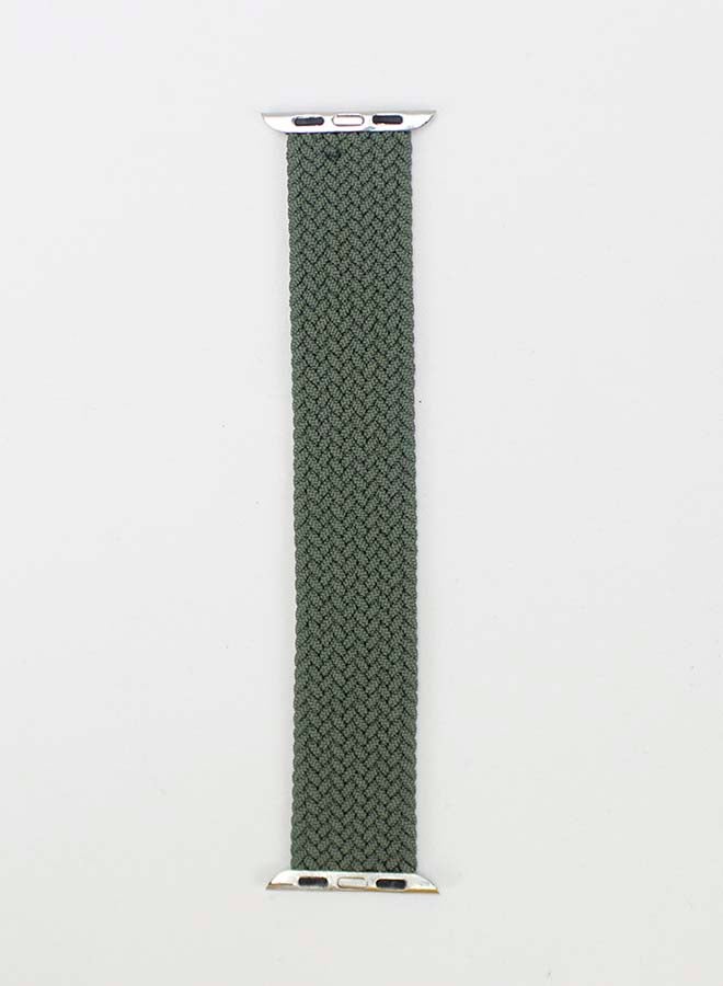 Replacement Nylon Braided Apple Watch Band for 45/44/42 mm Medium Green - v1606717631/N42643276A_3