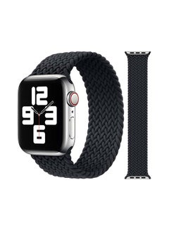 Foxcon Replacement Nylon Braided Apple Watch Band for 41/40/38mm Medium Black  - Image 1