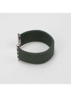 Foxcon Replacement Nylon Braided Apple Watch Band for 41/40/38 mm Medium Green  - Image 2