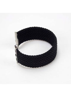 Foxcon Replacement Nylon Braided Apple Watch Band for 41/40/38 mm Large Black  - Image 2