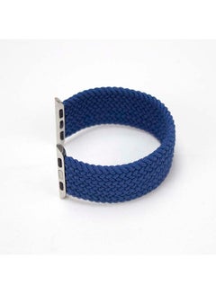 Foxcon Replacement Nylon Braided Apple Watch Band for 41/40/38 mm Large Blue  - Image 2
