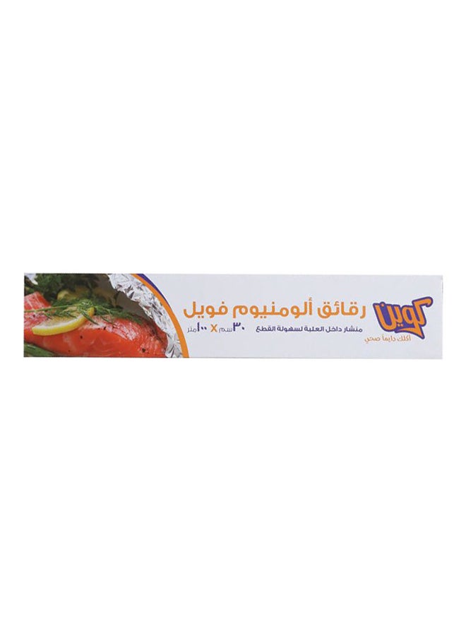 Queen Aluminum Foil Roll Silver 100 X 40cm 
