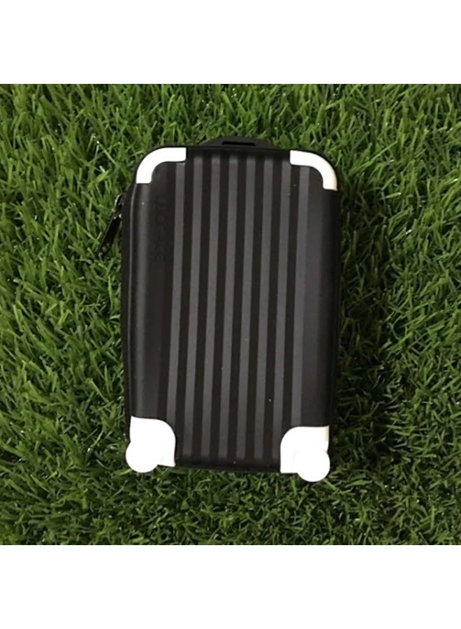 Mini Luggage Bag Style Coin Purse Black - Image 2