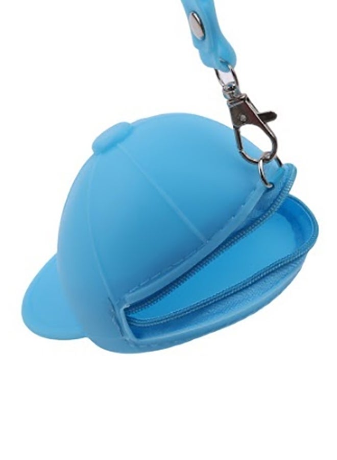 Silicone Coin Purse Blue - Image 2