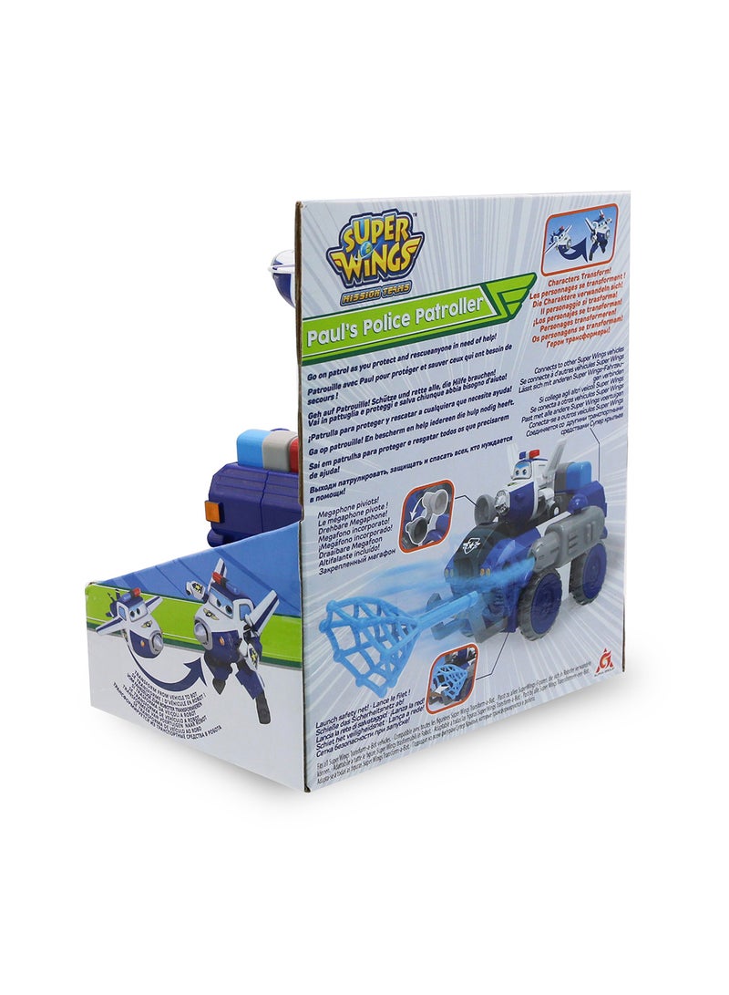 سوبر وينجز Super Wings الموسم الثالث - انقل سيارة بوت بول بوليس روفر متعدد الألوان 11.5سم - Image 2