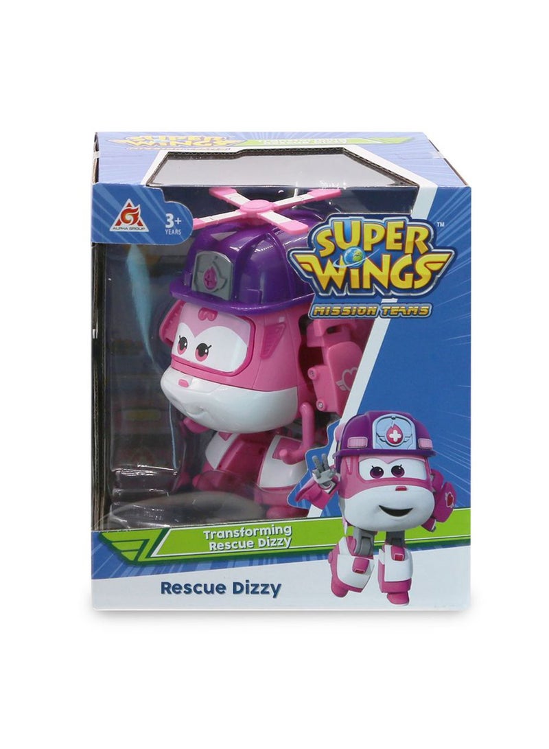 Super Wings Transforming Rescue Dizzy Multicolour 10.5cm