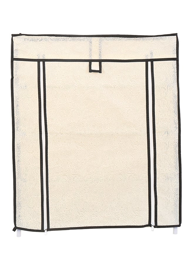 LAWAZIM 4-Layer Nonwoven Shoe Rack With Fabric Cover Beige 28cm - Image 2