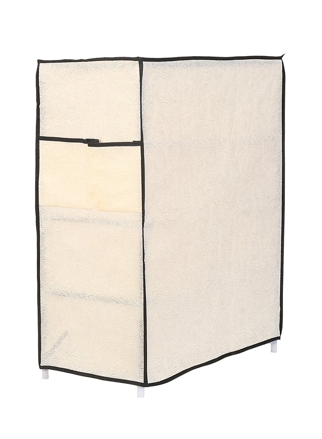 LAWAZIM 4-Layer Nonwoven Shoe Rack With Fabric Cover Beige 28cm - Image 4