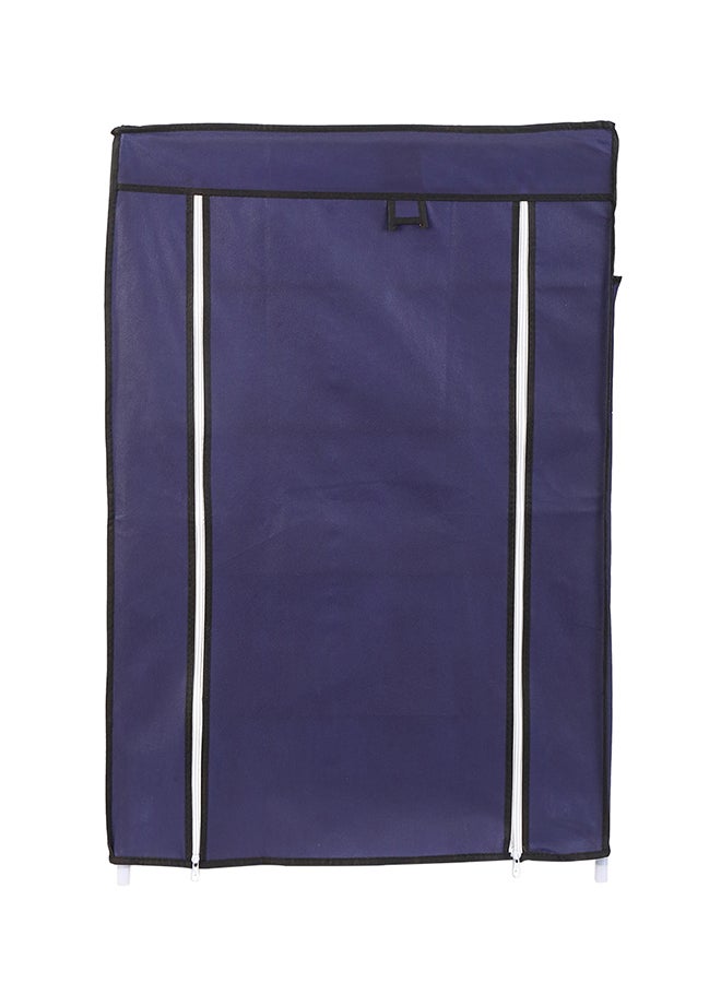 LAWAZIM 5-Layer Nonwoven Shoe Rack With Fabric Cover Dark Blue 28cm - Image 2