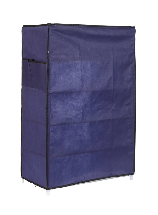 LAWAZIM 5-Layer Nonwoven Shoe Rack With Fabric Cover Dark Blue 28cm - Image 4