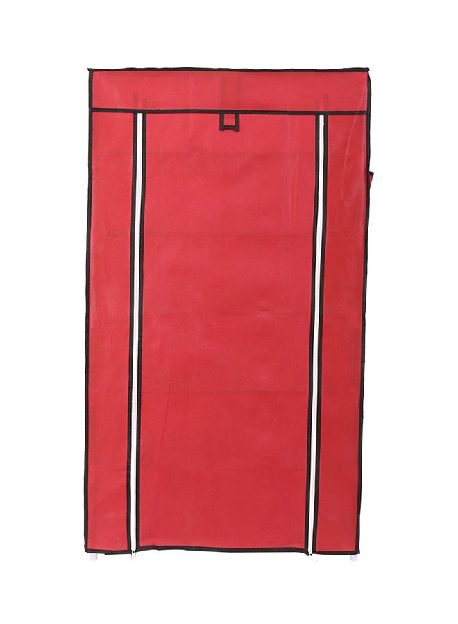 LAWAZIM 6-Layer Nonwoven Shoe Rack With Fabric Cover Red 28cm - Image 2