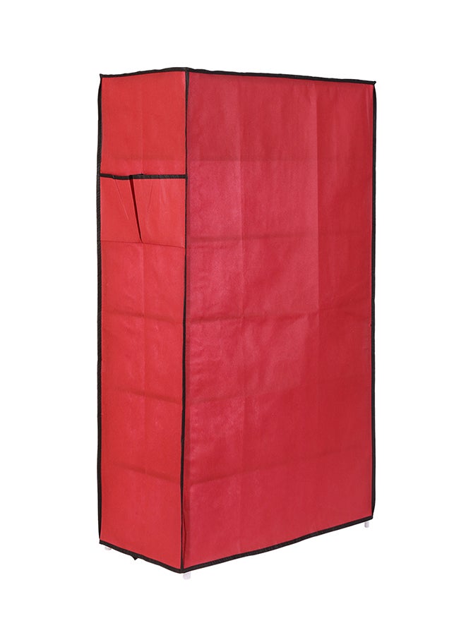 LAWAZIM 6-Layer Nonwoven Shoe Rack With Fabric Cover Red 28cm - Image 3