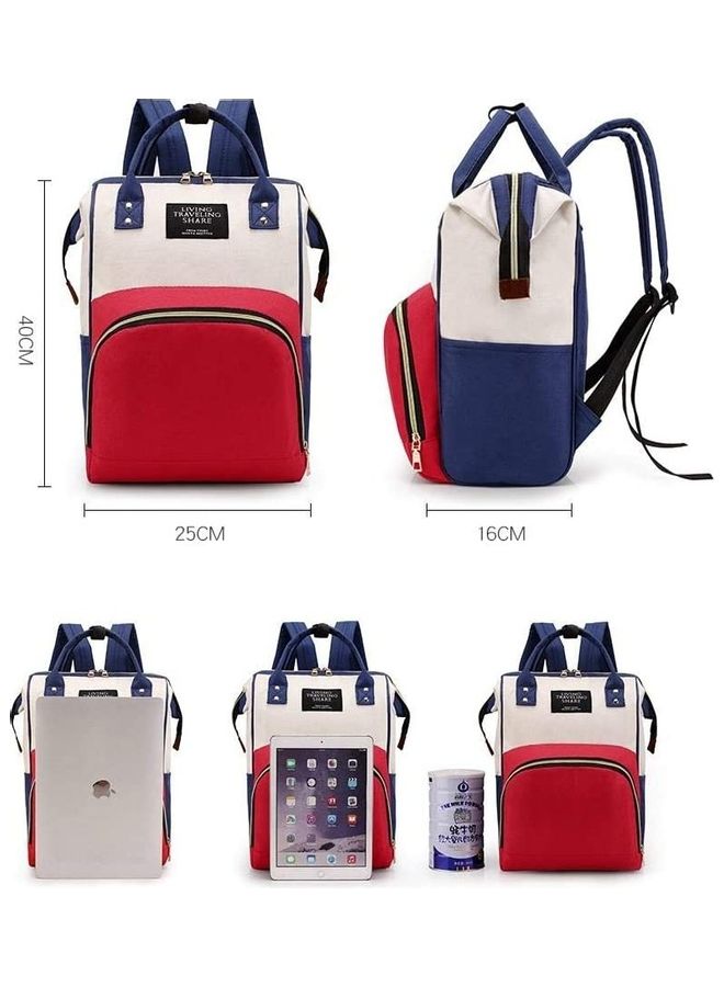 Fashion Mummy Maternity Nappy Bag Red/White/Blue  - Image 3