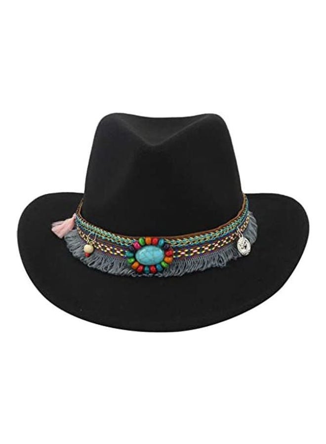 Cattleman Cowboy Hat Black/Grey - Image 1