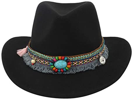Cattleman Cowboy Hat Black/Grey - Image 2