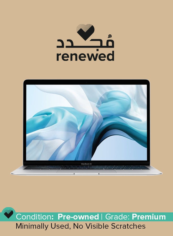 Apple - Renewed - MacBook Air 13.3-Inch Retina Display, Core i5 with 1.6GHz Dual Core Processor/8GB RAM/128GB SSD/Intel UHD Graphics 617/English Keyboard -  2019 Silver - Image 1