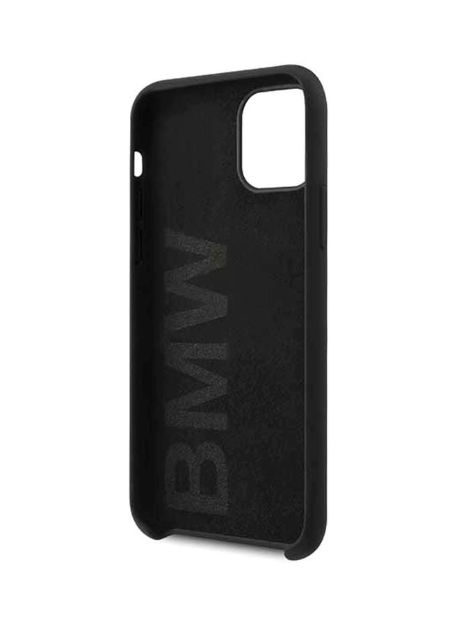 BMW - Logo Embossed Case Cover For Apple iPhone 11 Black - Image 1