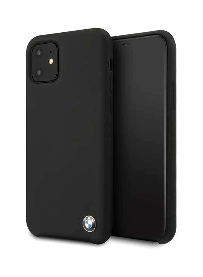 BMW - Logo Embossed Case Cover For Apple iPhone 11 Black - Image 1