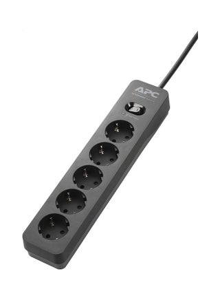 Essential Surgearrest Power Strip Adapter With 5 Outlets 230V Black - v1606729521/N42672419A_1
