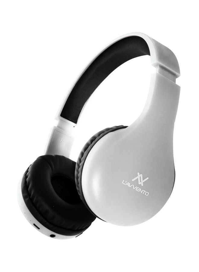 L'avvento Bluetooth On-Ear Headphone With Stereo Plug White/Black  - Image 1