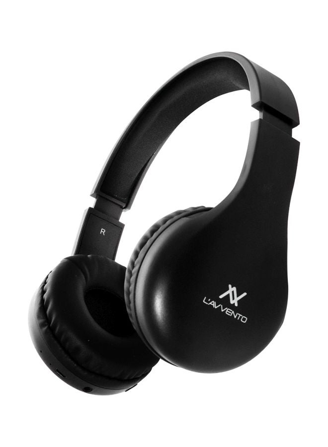 L'avvento Bluetooth On-Ear Headphone With Stereo Plug Black  - Image 1