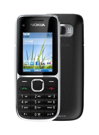 NOKIA C2-01 Single Sim Black 43 Mb Ram 128 Mb 3G GSM Best Price